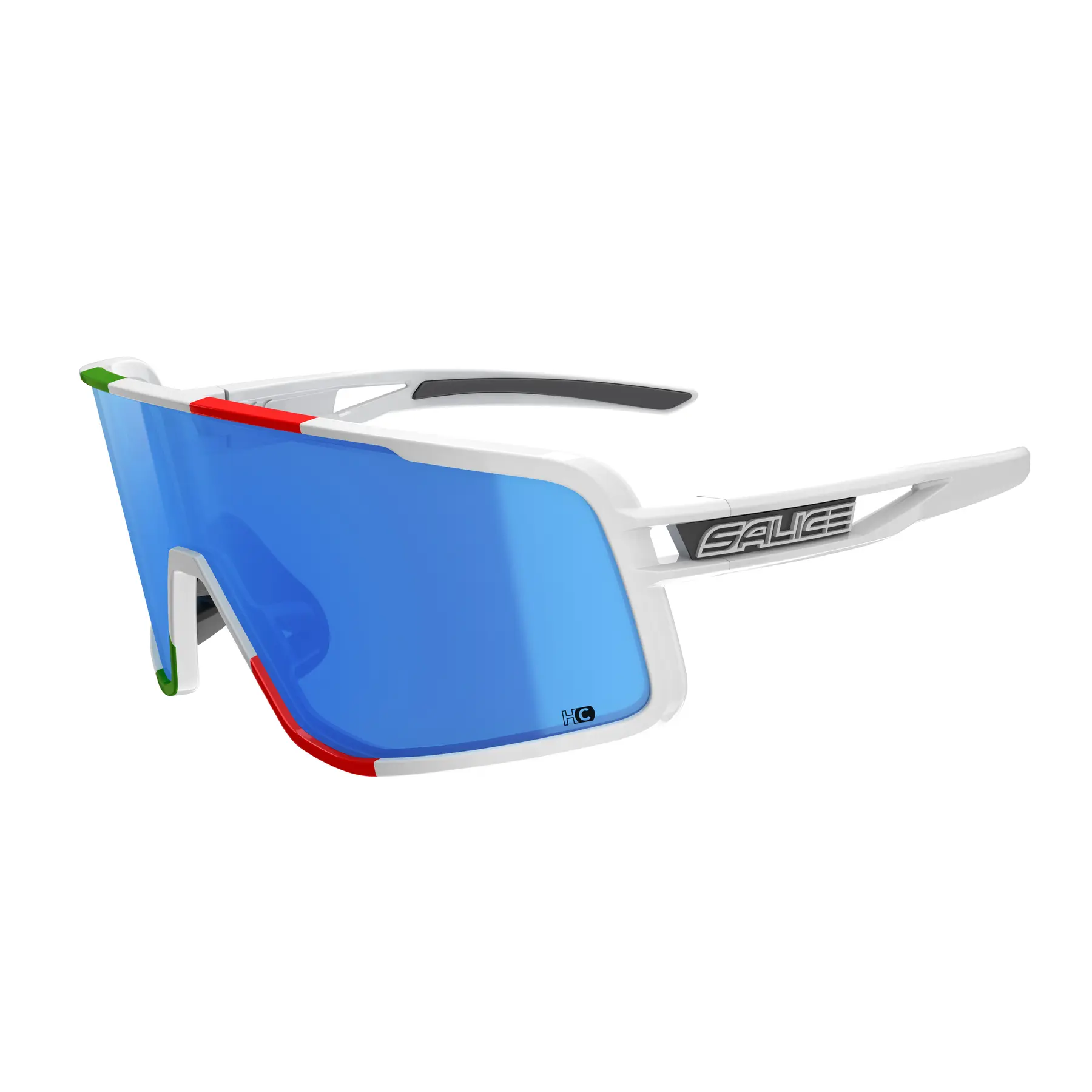 Salice 022 ITA BIANCO/RW BLU Occhiali da Sole Bianchi per Uomo